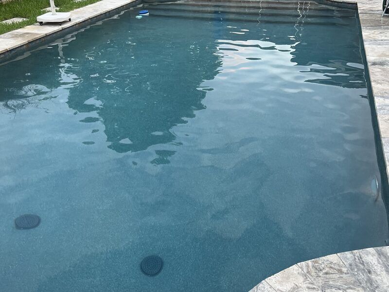 Large backyard pool kept swim-ready by Retro Ink Pools