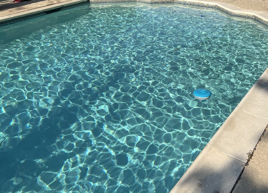 Crystal clear weekly-maintained pool in Katy, TX by Retro Ink Pools
